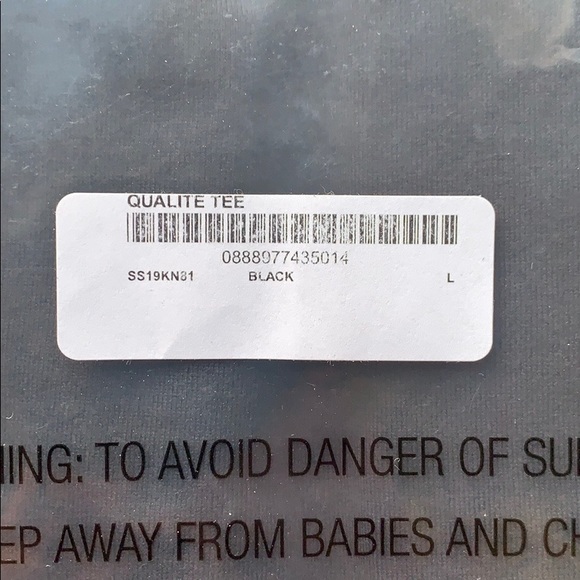 Authentic Supreme Black Qualite Tee - Picture 6 of 6